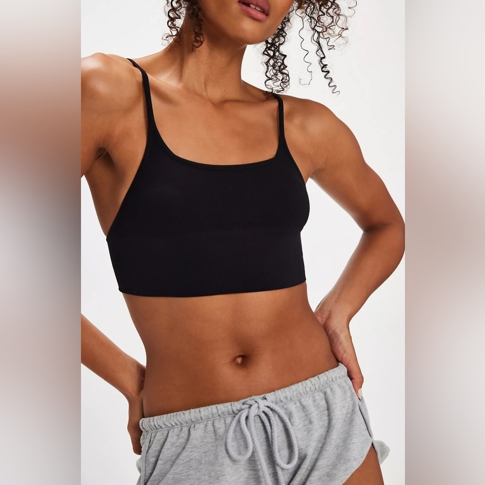 FREE PEOPLE | ✨NEW✨ Andi Seamless Bralette in Black